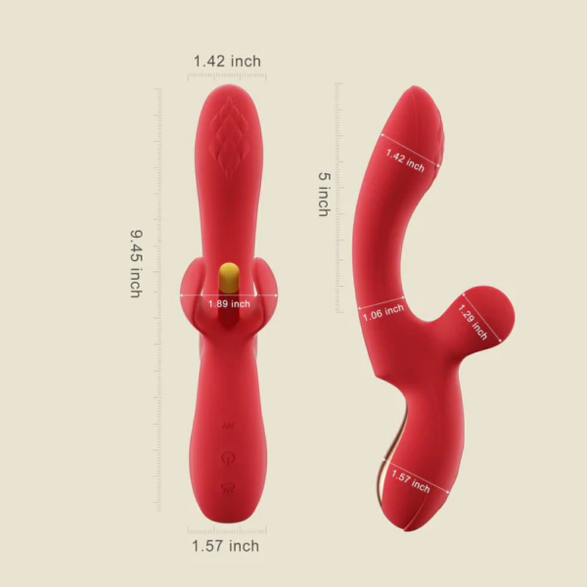 HoneyPlayBox – Fortexa Tapping A-Spot Vibrator – Red – Clitoral Vibrator
