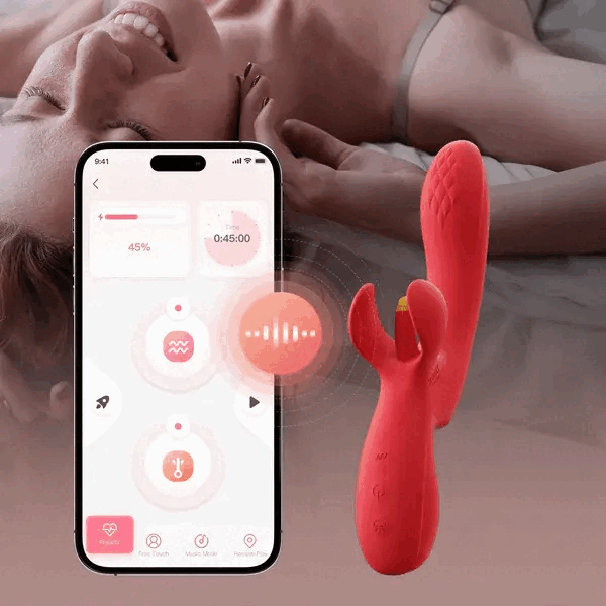 HoneyPlayBox – Fortexa Tapping A-Spot Vibrator – Red – Clitoral Vibrator