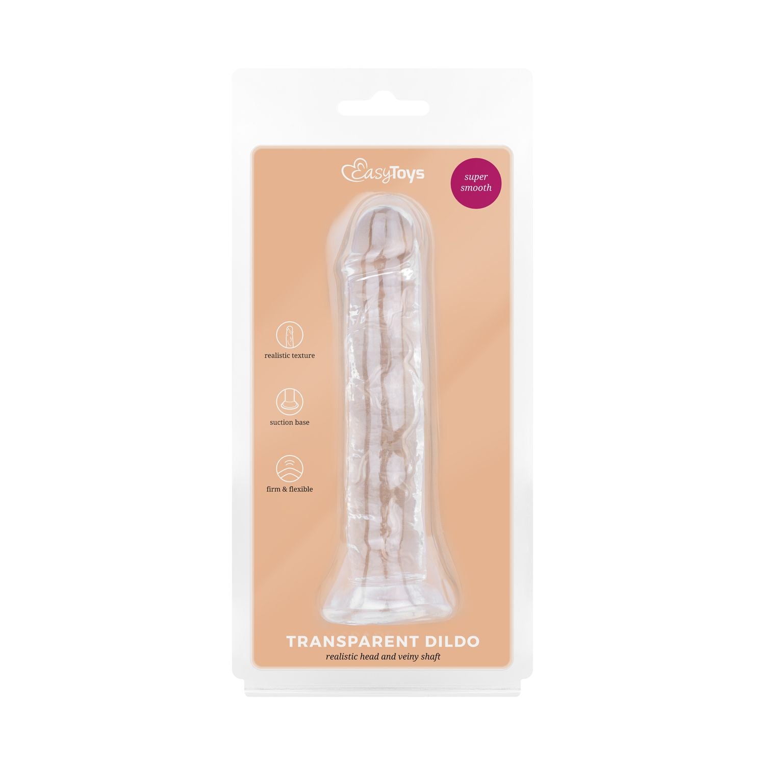 Jelly Dildo without balls - 14 cm