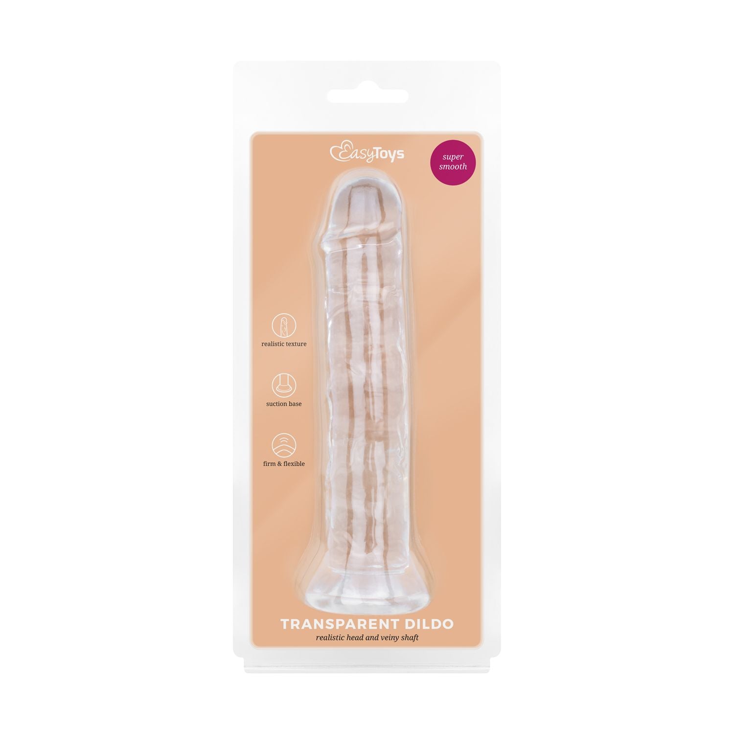 Jelly Dildo without balls - 16 cm