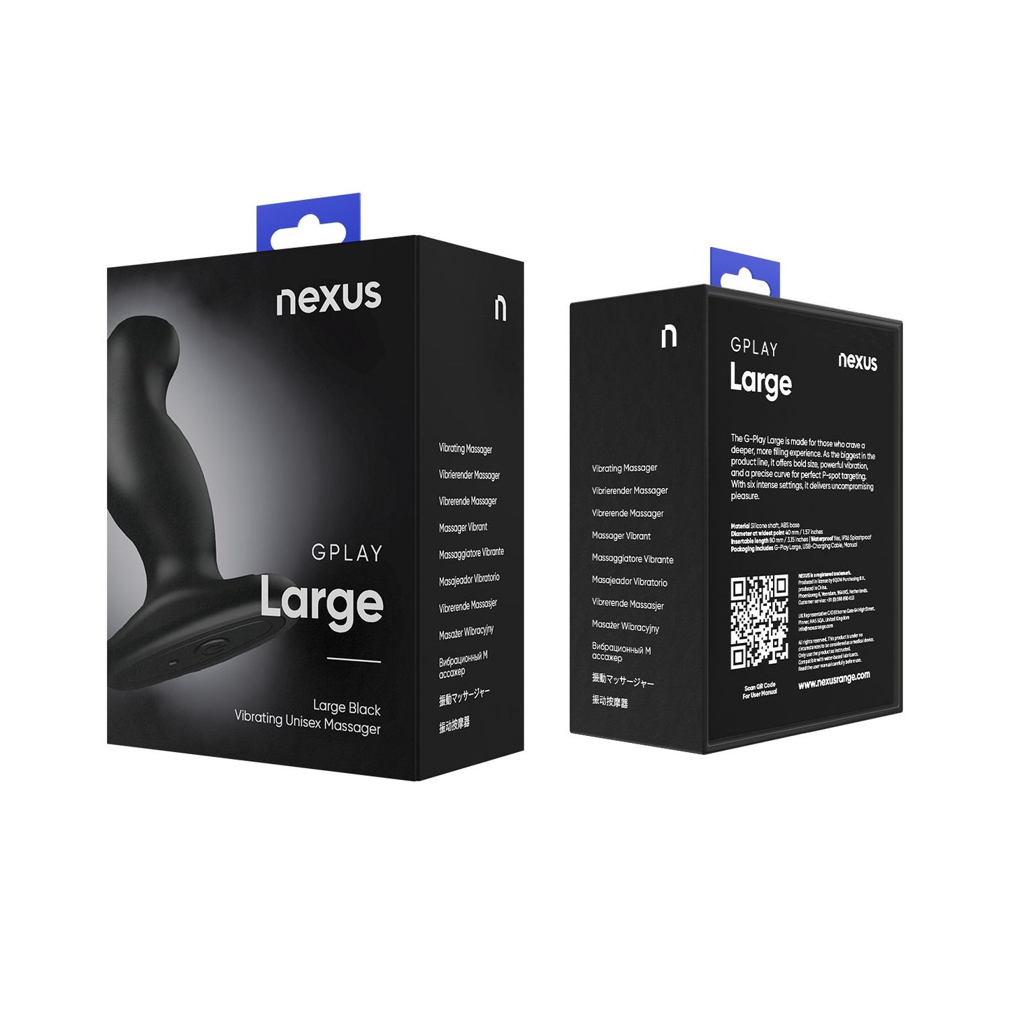 Nexus G-Play+ Unisex Vibrator - Large