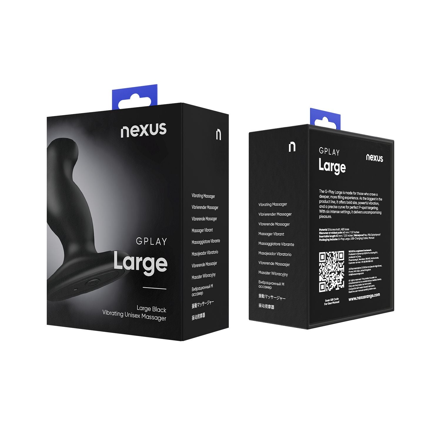 Nexus G-Play+ Unisex Vibrator - Large