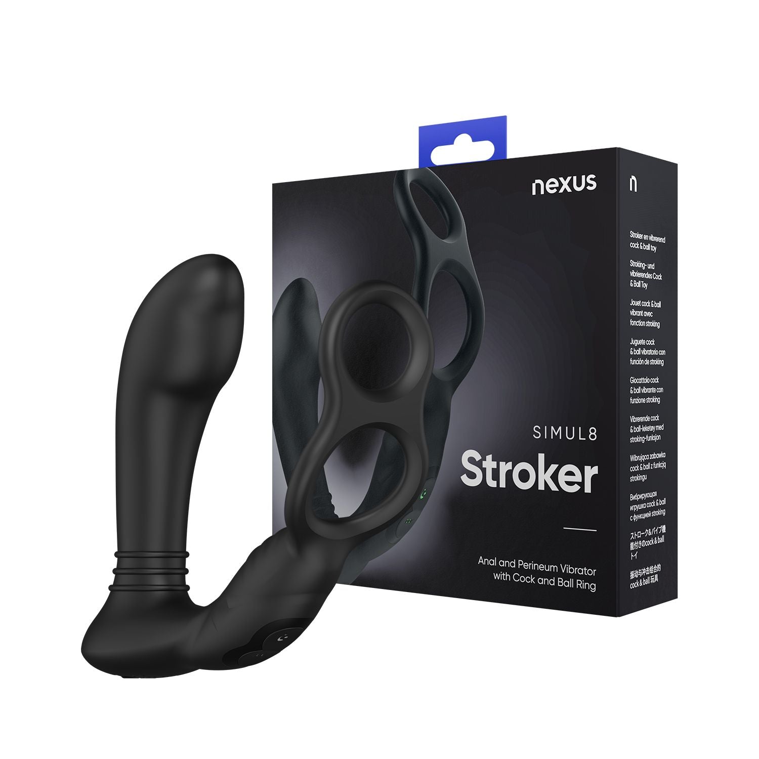 Nexus - Simul8 Vibrating Anal Vibrator with Cock Ring