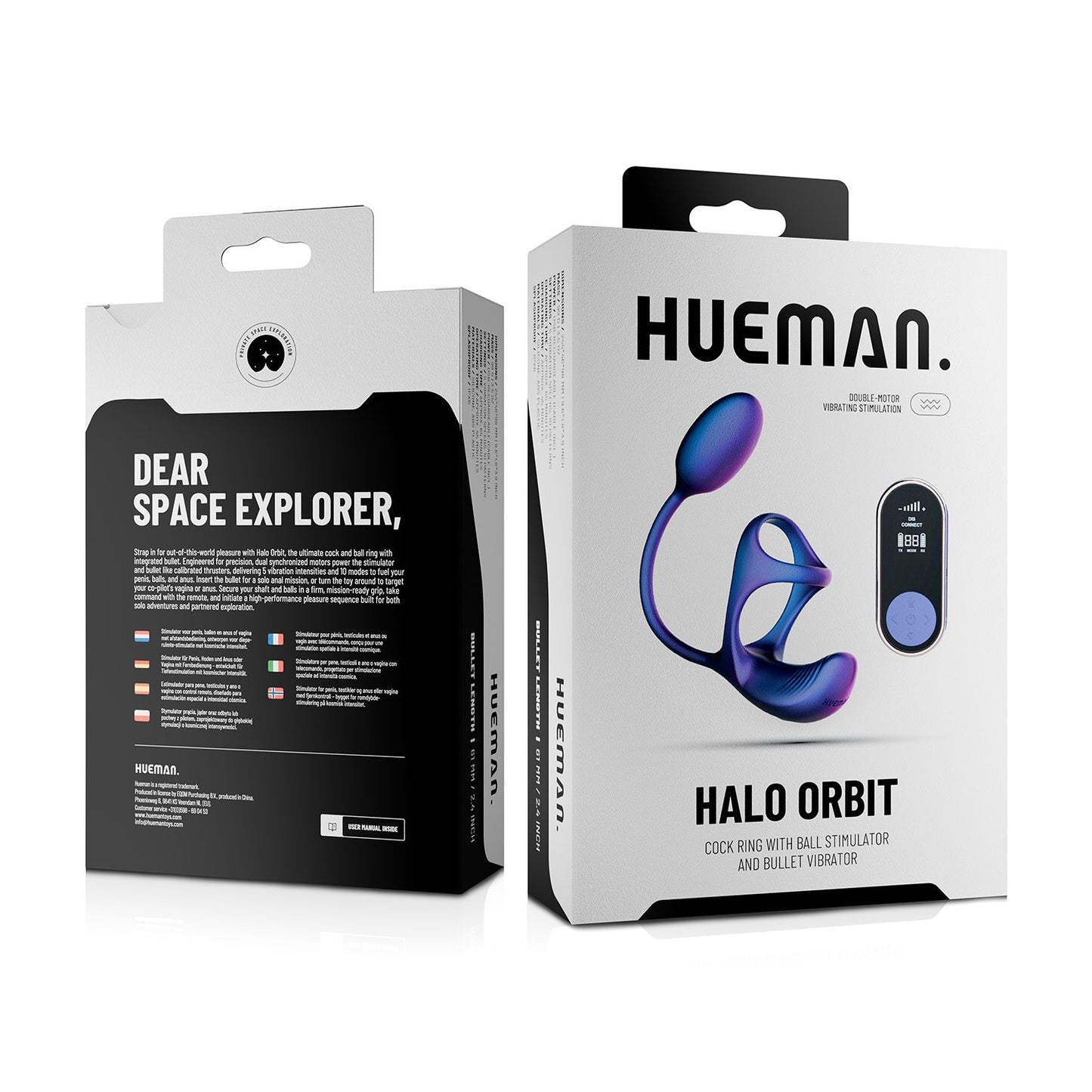 Hueman - Anel de Pénis Halo Orbit - Estimulação Dupla