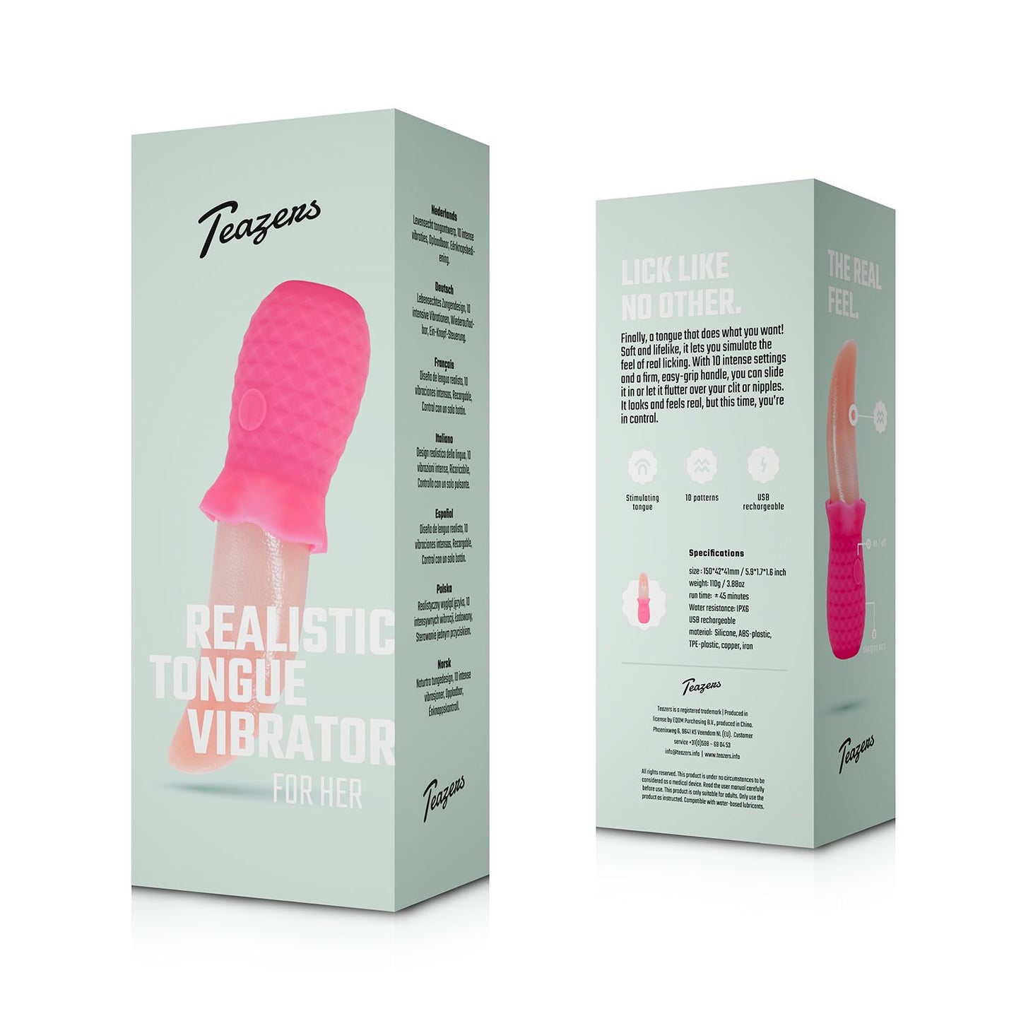 Teazers – Tongue Vibrator – Pink – Clitoral Vibrator