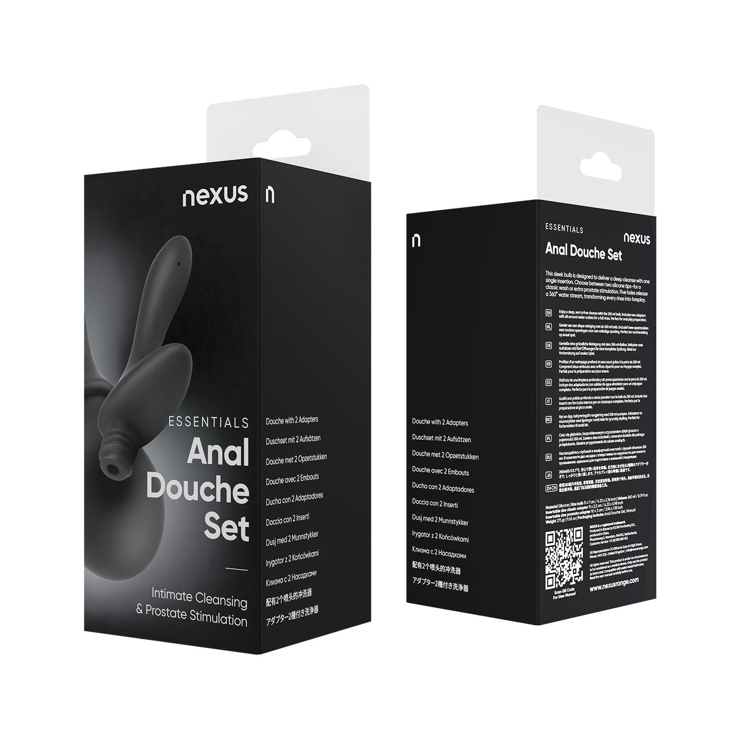 Nexus - Intimate Shower Set with Two Silicone Nozzles