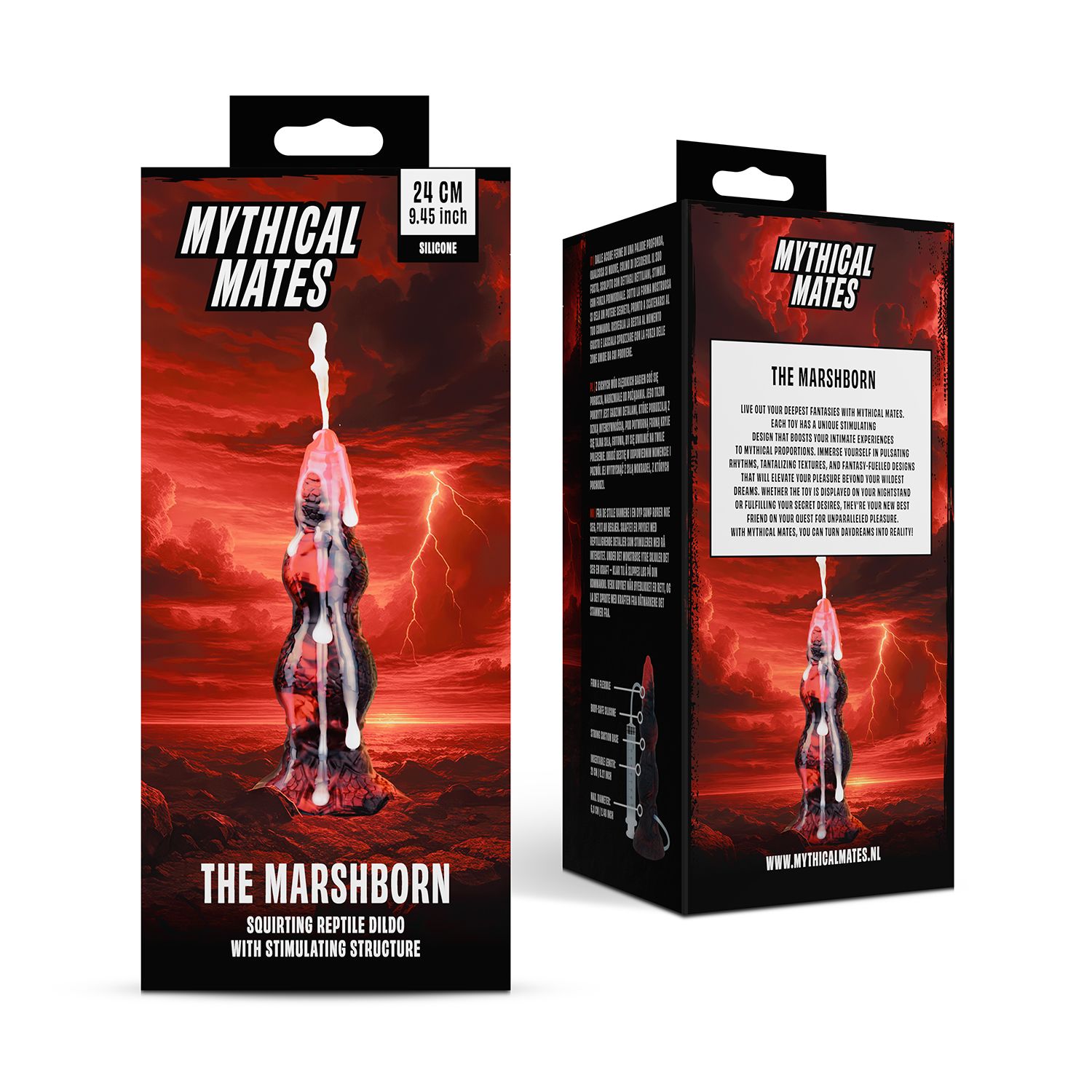 The Marshborn Squirting Reptile Dildo 9.4 Inch (24 cm) | Mythical Mates