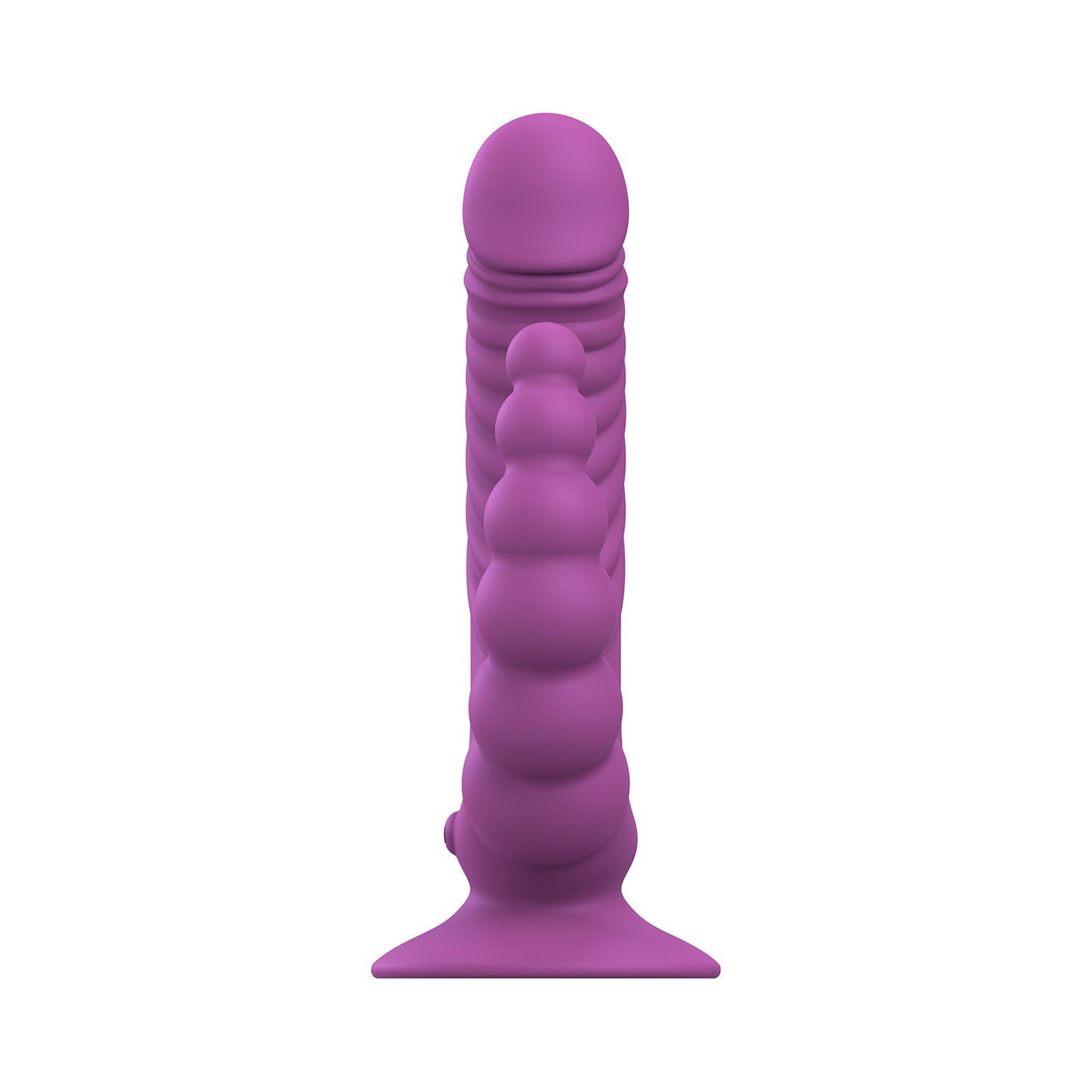 Teazers - Vibrador Duplo com Ventosa e Controlo Remoto - Roxo