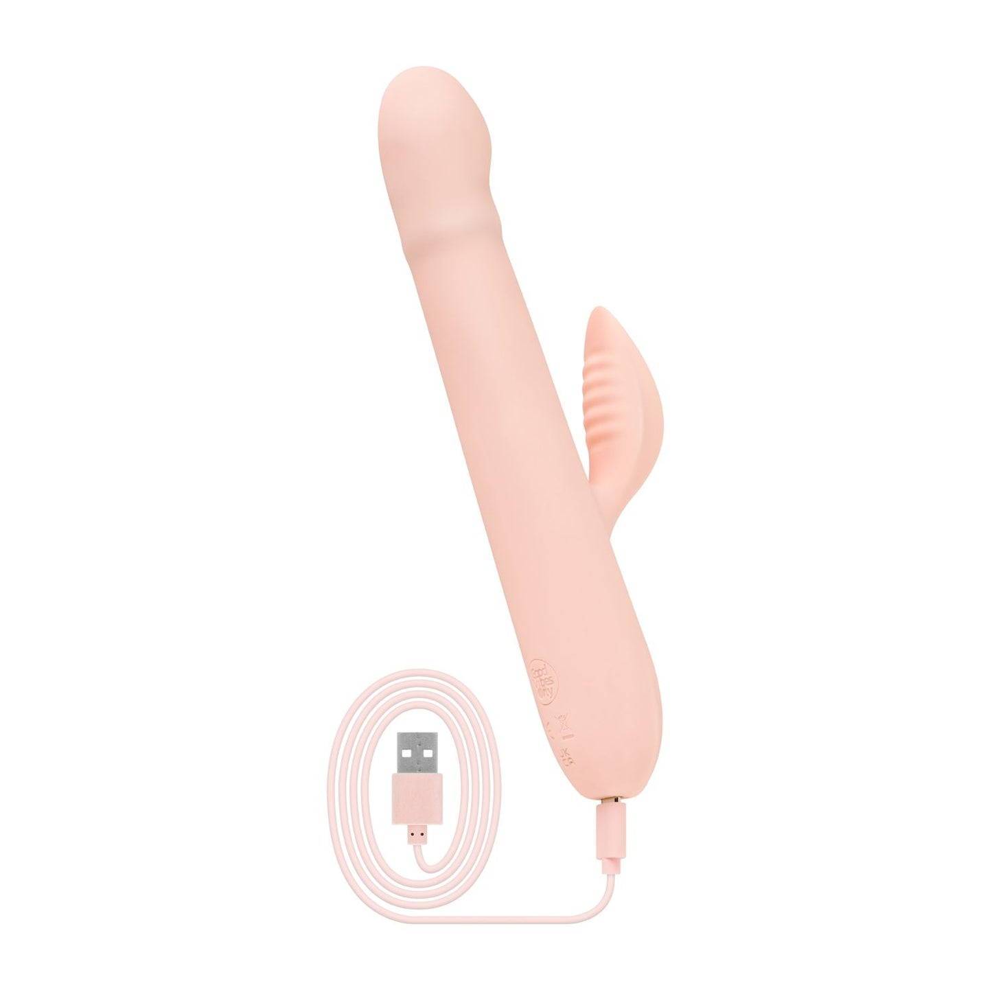Good Vibes Only - Thrusting Vibrator - Soft Silicone - Pink – Silicone Vibrator