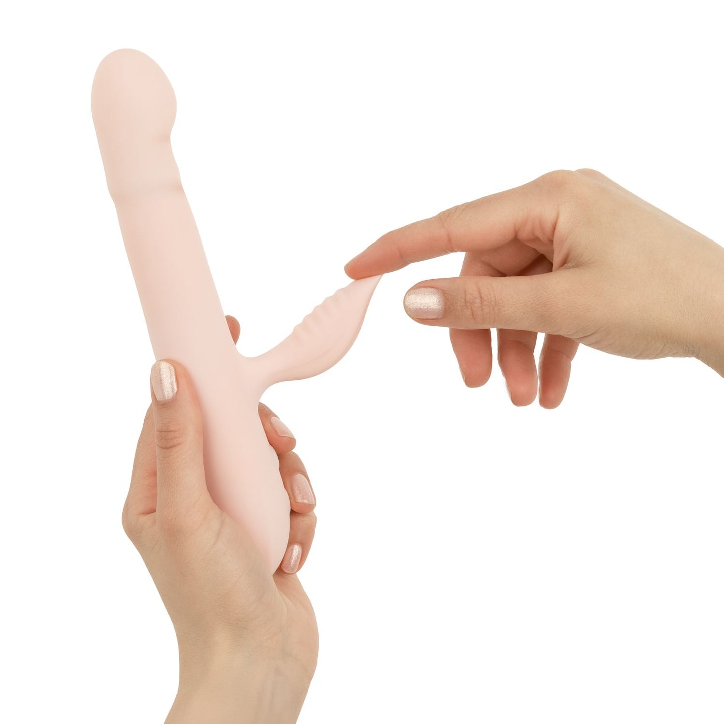 Good Vibes Only - Thrusting Vibrator - Soft Silicone - Pink – Silicone Vibrator