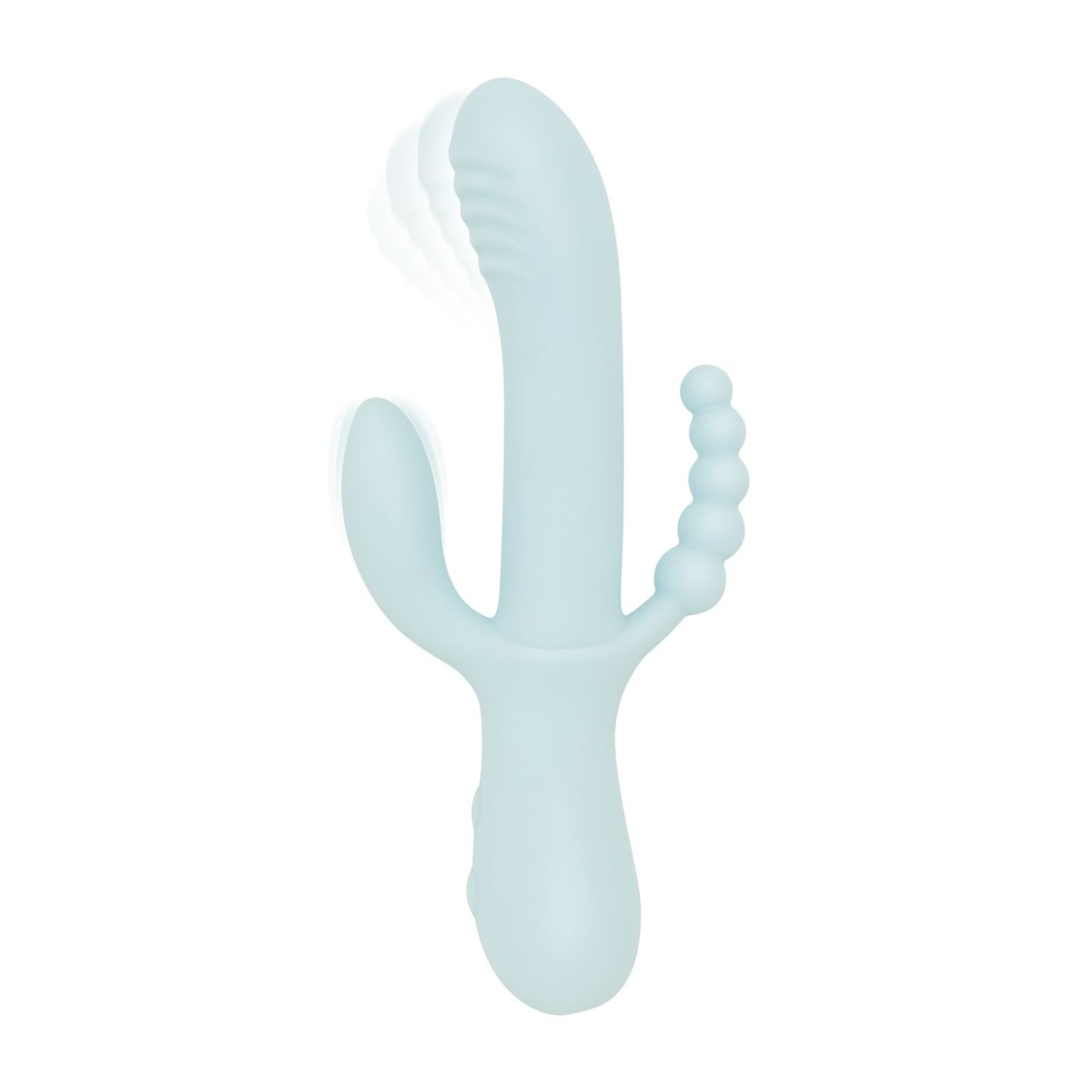 Good Vibes Only - Triple Stimulation Vibe - Soft Silicone - Blue – Rabbit Vibrator