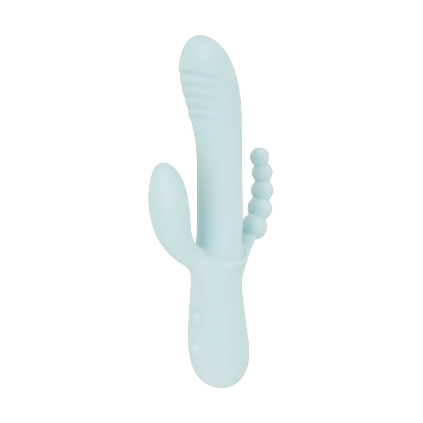 Good Vibes Only - Triple Stimulation Vibe - Soft Silicone - Blue – Rabbit Vibrator