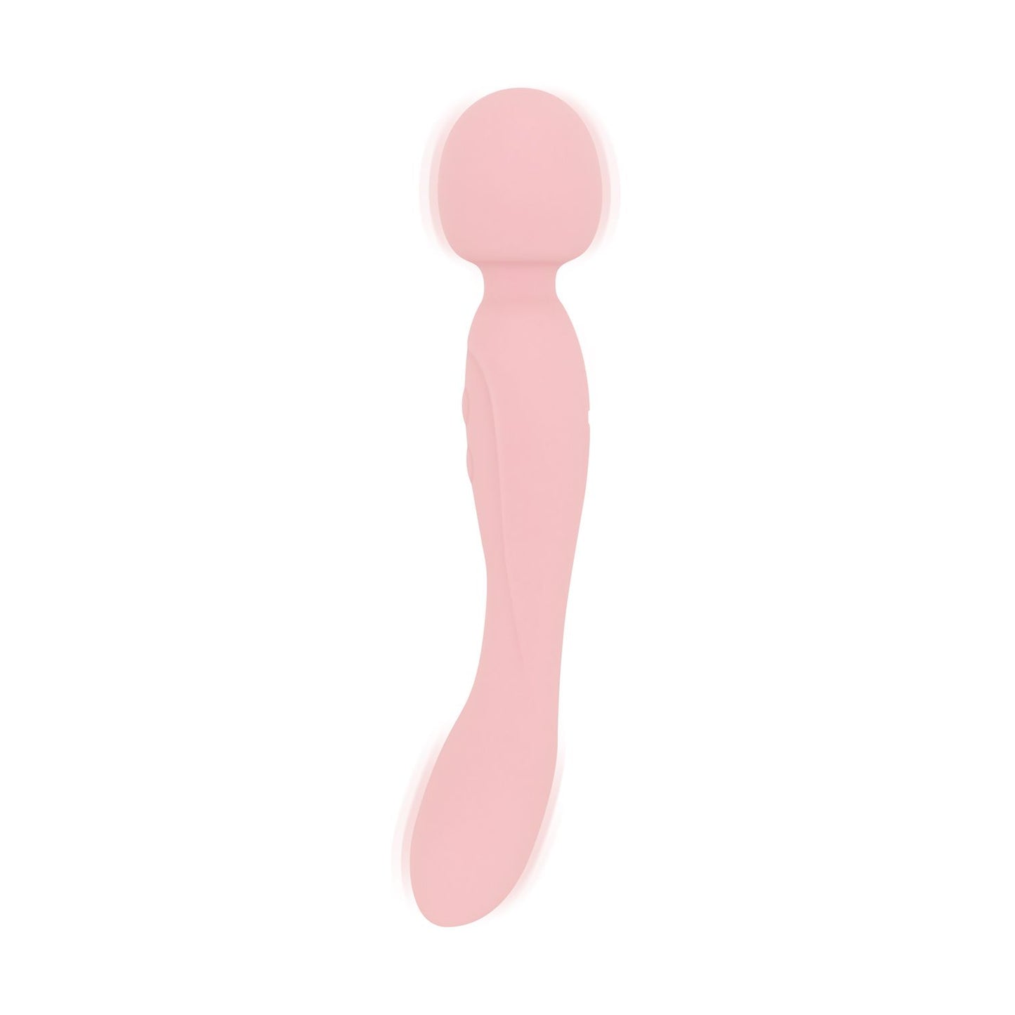 Good Vibes Only - Double-Sided Wand Vibrator - Soft Silicone - Pink – Silicone Wand Vibrator