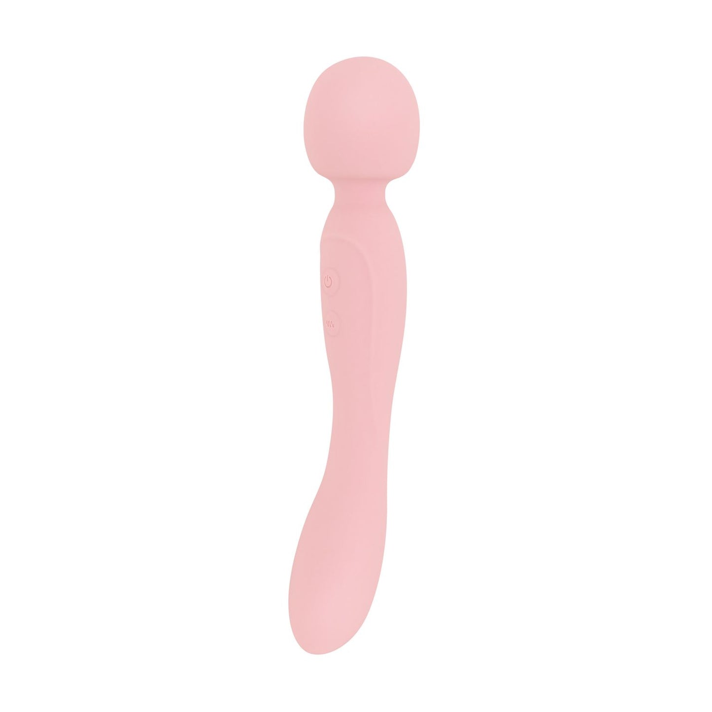 Good Vibes Only - Double-Sided Wand Vibrator - Soft Silicone - Pink – Silicone Wand Vibrator