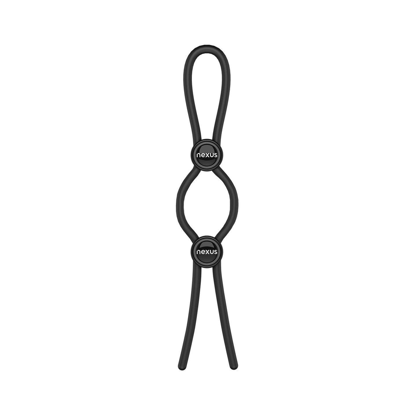Nexus Forge - Double Adjustable Penis Ring - Black
