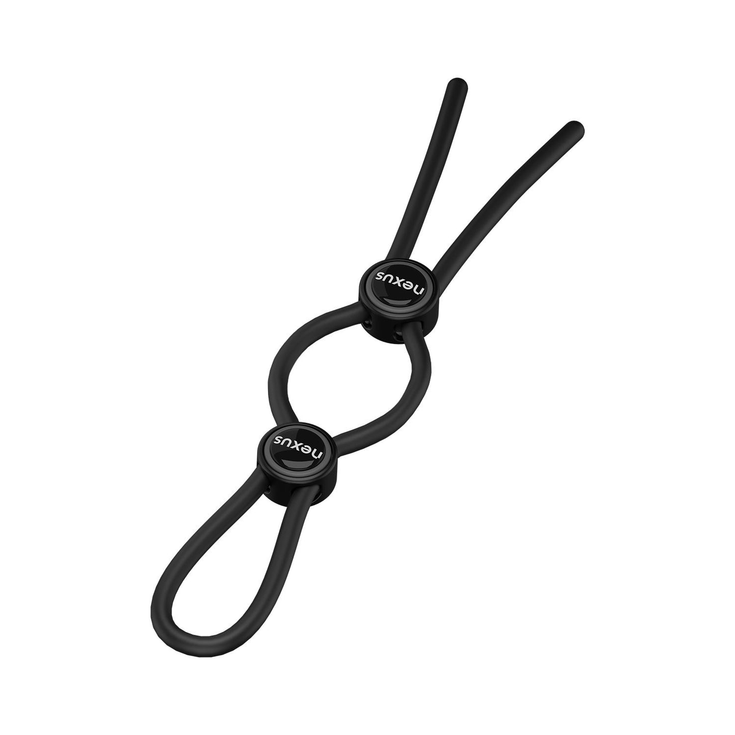 Nexus Forge - Double Adjustable Penis Ring - Black