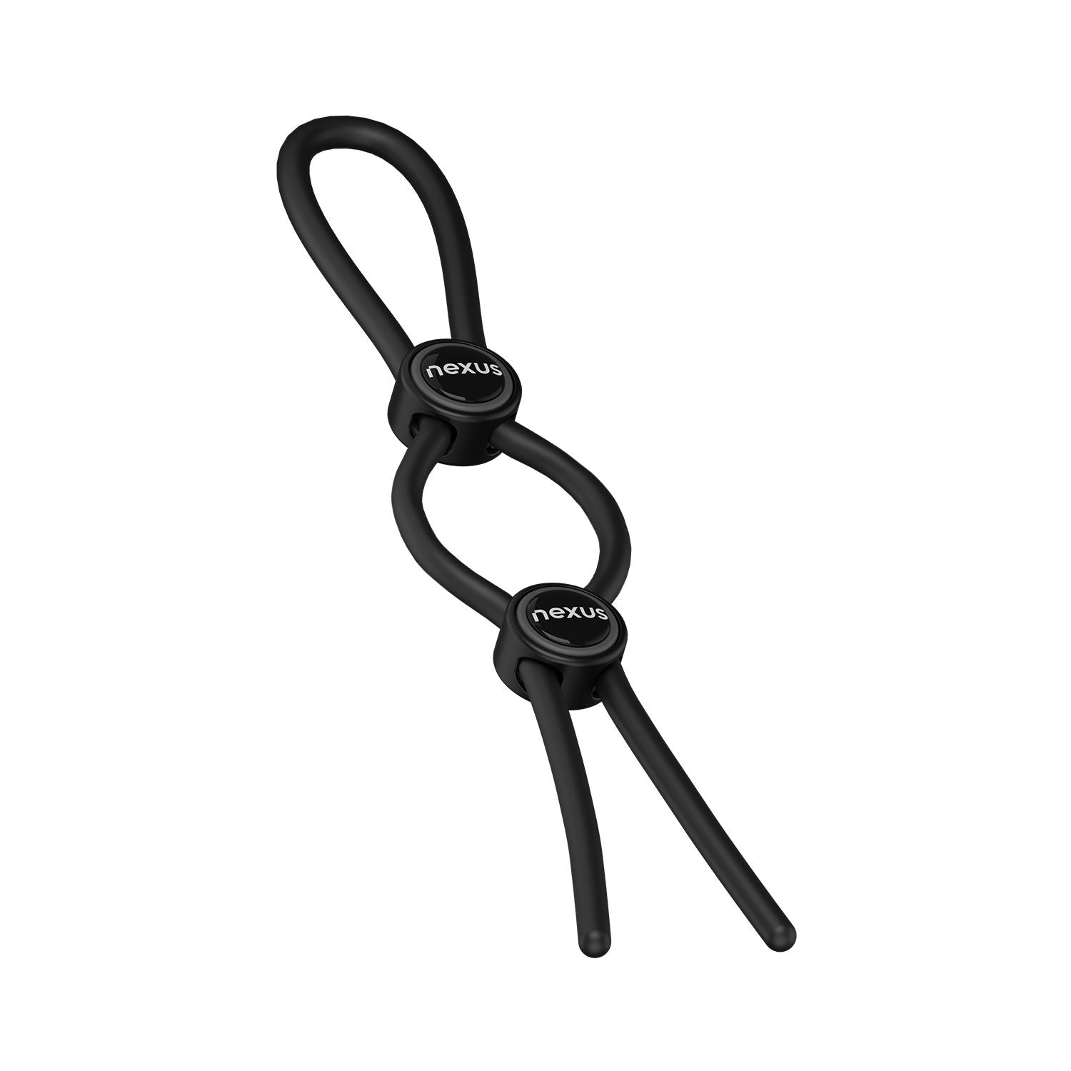 Nexus Forge - Double Adjustable Penis Ring - Black