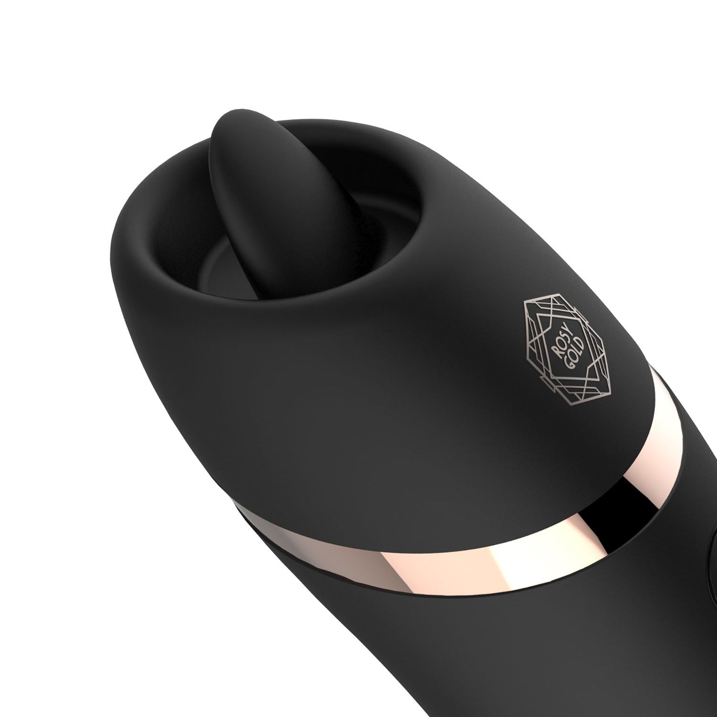Rosy Gold – Estimulador Lambedor com Caixa de Carregamento de Luxo – Preto