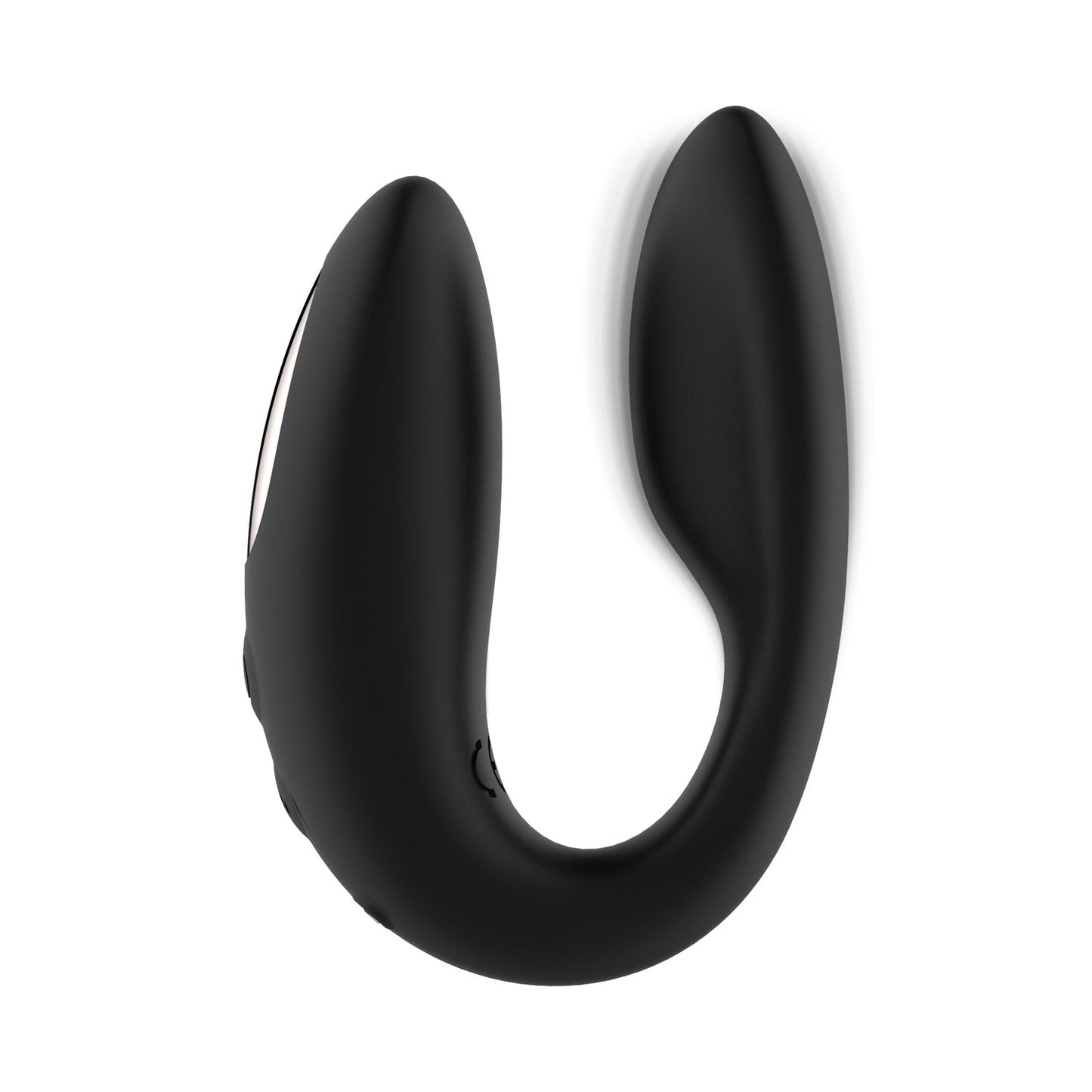 Rosy Gold – C-Shape Vibrator with Luxury Charging Case – Black – Clitoral Vibrator
