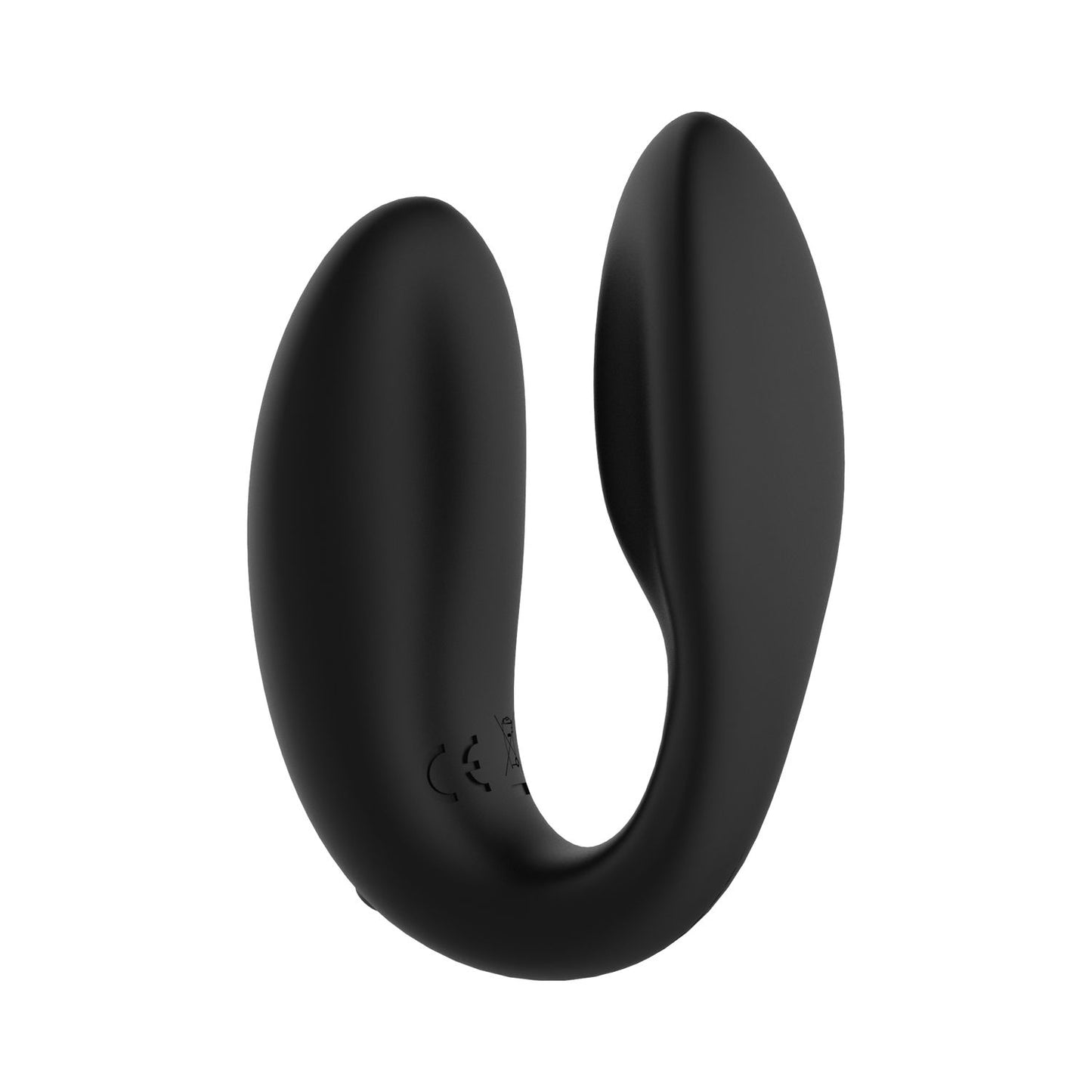 Rosy Gold – C-Shape Vibrator with Luxury Charging Case – Black – Clitoral Vibrator