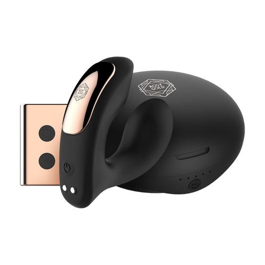 Rosy Gold – Wearable Vibrator with Luxury Charging Case – Black – Panty Vibrator