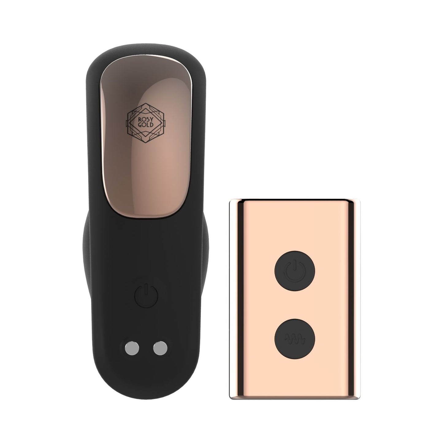 Rosy Gold – Vibrador Portátil com Estojo de Carregamento de Luxo – Preto