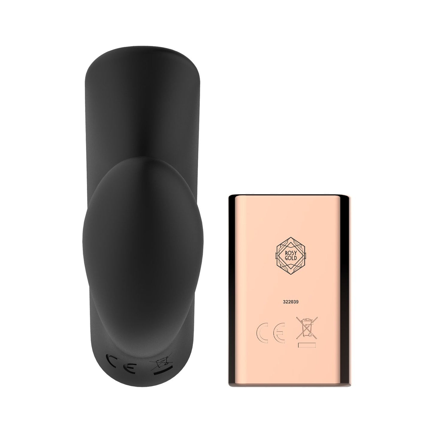 Rosy Gold – Vibrador Portátil com Estojo de Carregamento de Luxo – Preto
