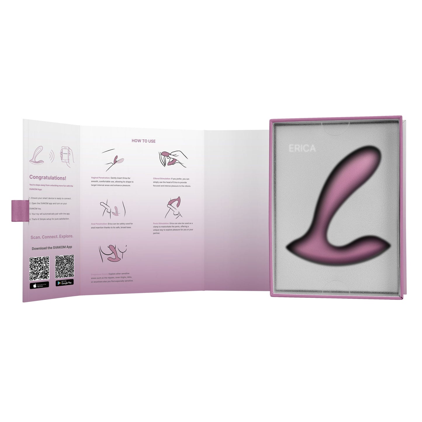 SVAKOM - Erica Wearable Vibrator - Pink