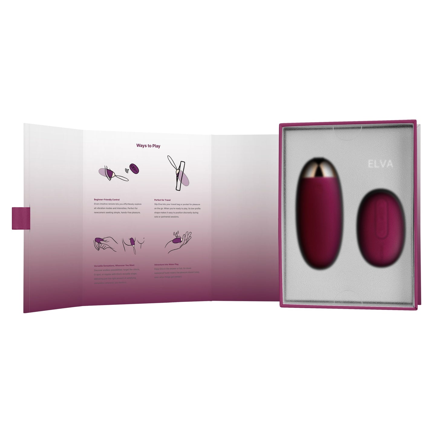 SVAKOM - Elva Vibrating Egg with Remote Control - Violet