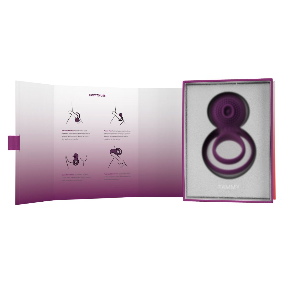 SVAKOM - Tammy Vibrating Cock Ring - Violet
