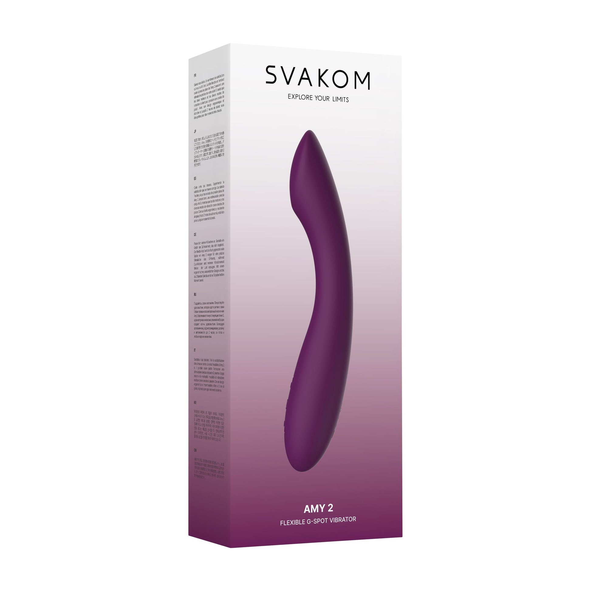 SVAKOM - AMY 2 G-Spot & Clitoral Vibrator - Violet