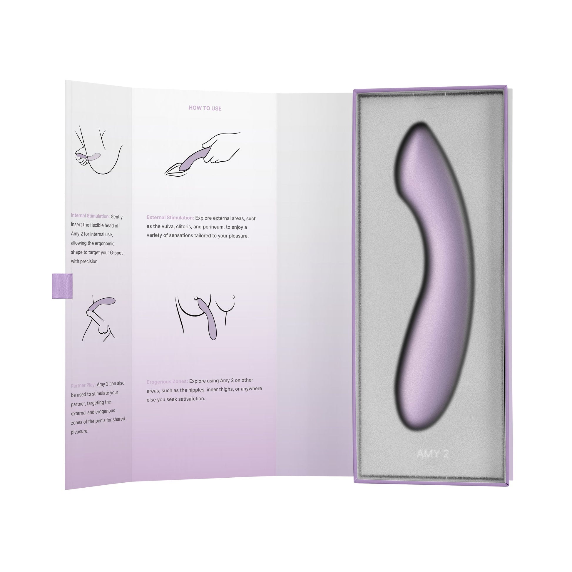 SVAKOM Amy 2 - G-Spot Vibrator - Lilac
