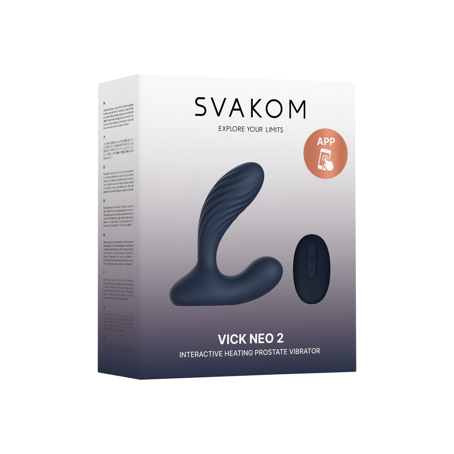 SVAKOM - Prostate Vibrator Vick Neo 2 - Blue – Rechargeable Prostate Massager