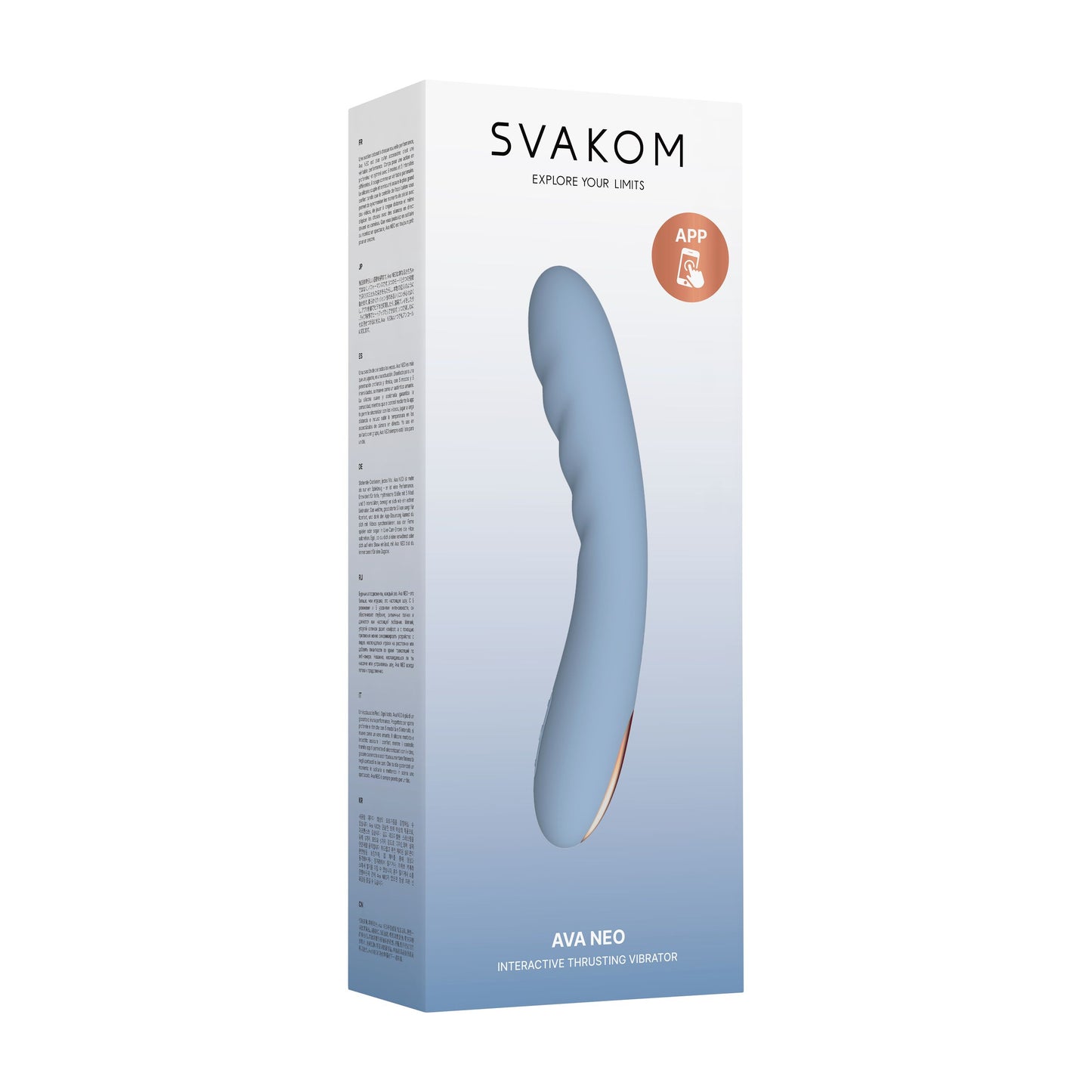 SVAKOM - Ava Neo Interactive Thrusting Vibrator - blue
