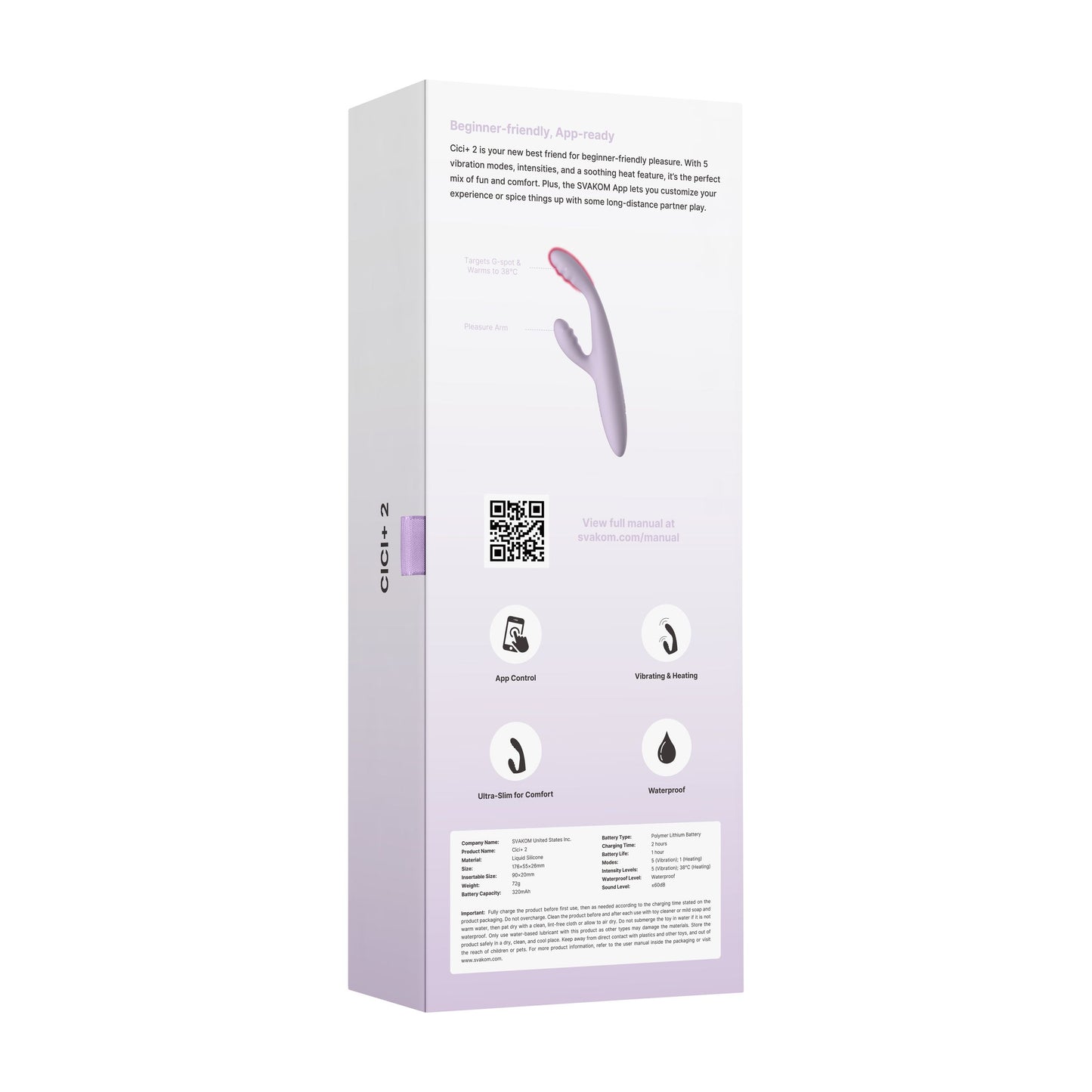 SVAKOM - Cici+ 2 – Vibrador Ponto G