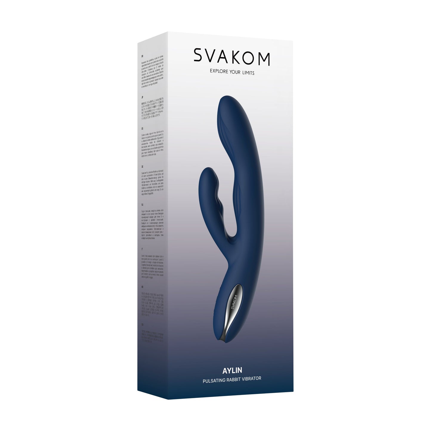 Svakom - Aylin Powerful Pulsating Dual-Headed Vibrator - Dark Blue
