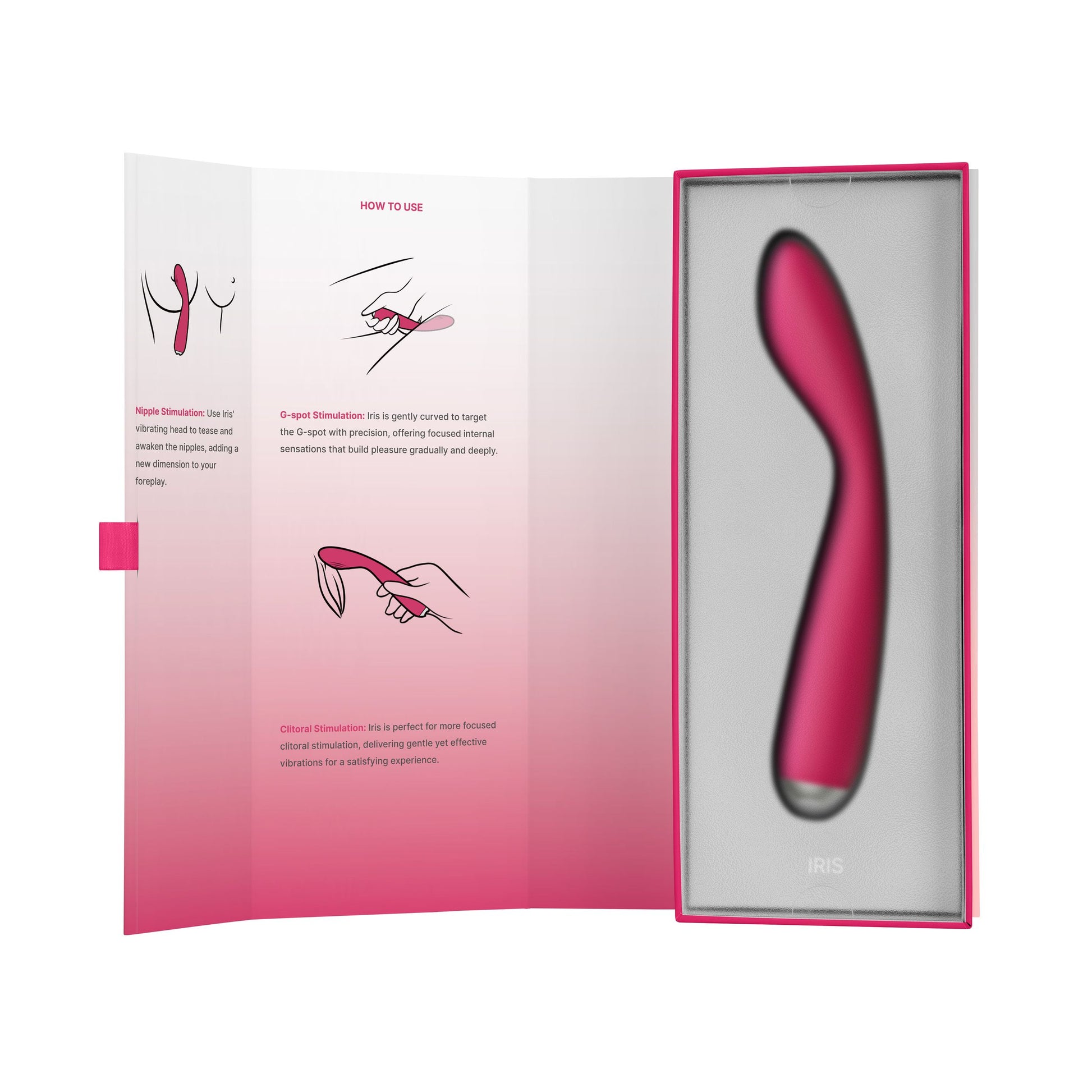 SVAKOM - Iris G-Spot And Clitoris Vibrator - Plum Red