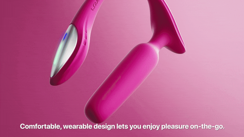 Lovense – Lush Anal Vibrator – Pink – Anal Vibrator for Couples