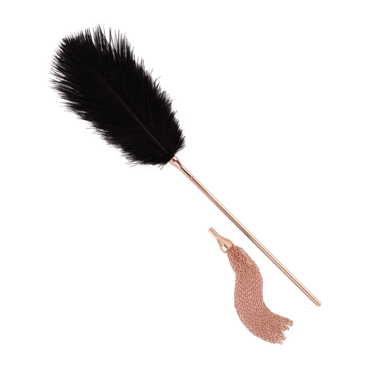 Rosy Gold - Feather Tickler & Whip - Rosegold – Flogger