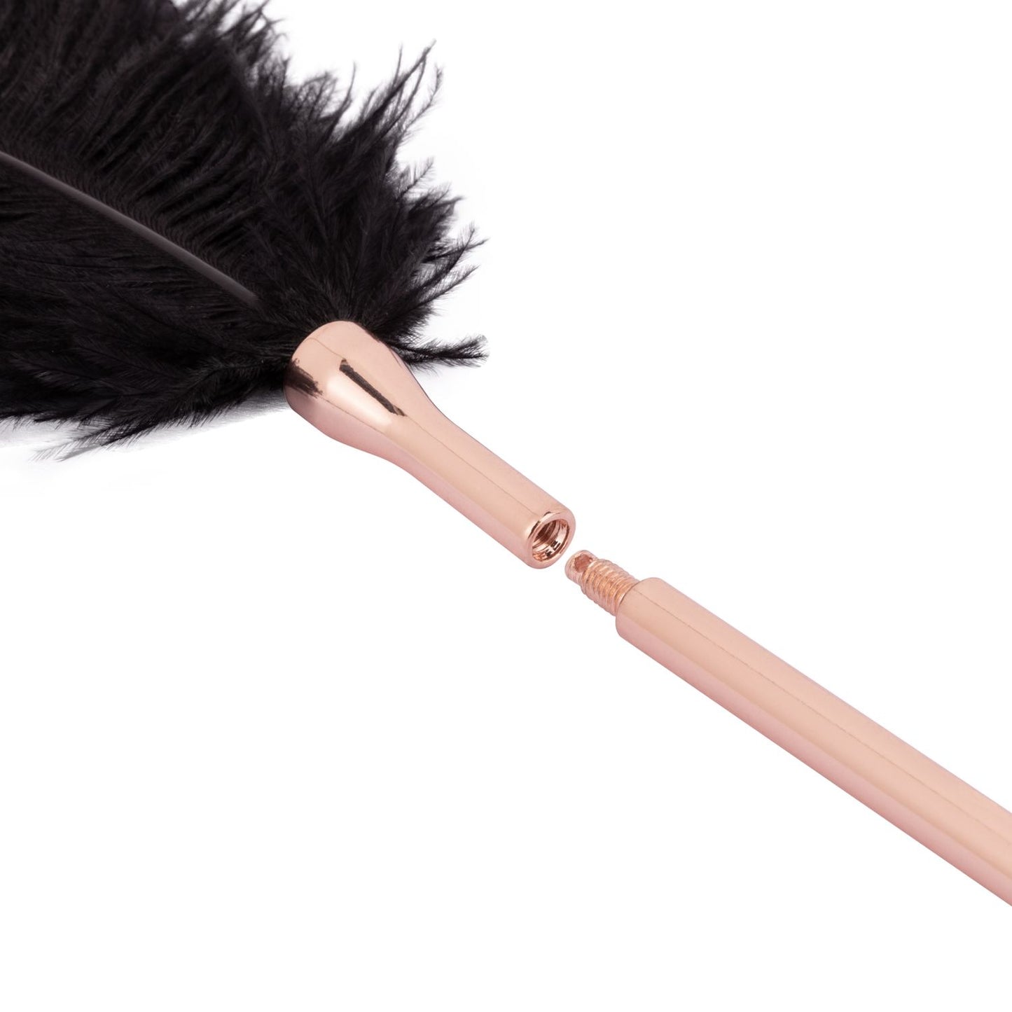 Rosy Gold - Feather Tickler & Whip - Rosegold – Flogger
