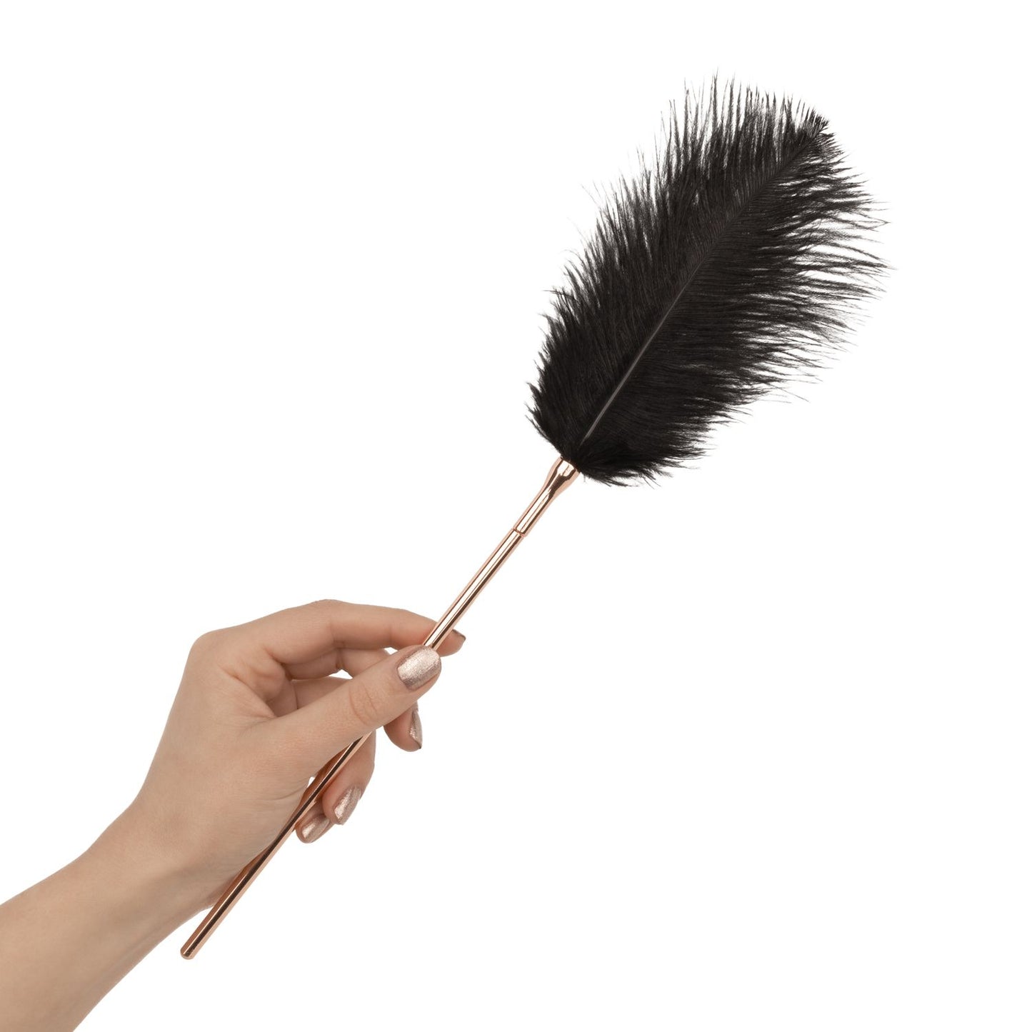 Rosy Gold - Feather Tickler & Whip - Rosegold – Flogger