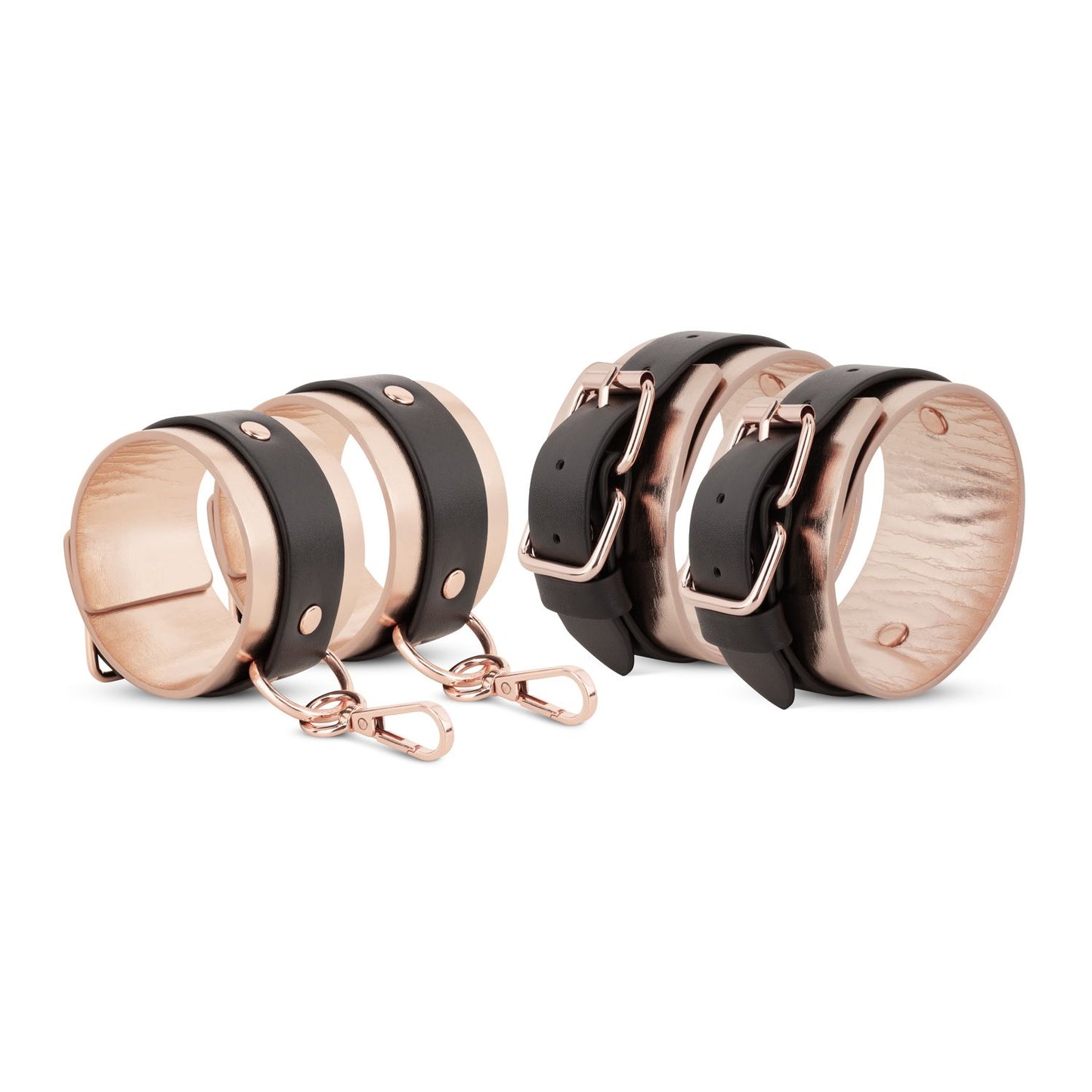 Rosy Gold - Under-Mattress Restraint Set - Black – Bondage Kit