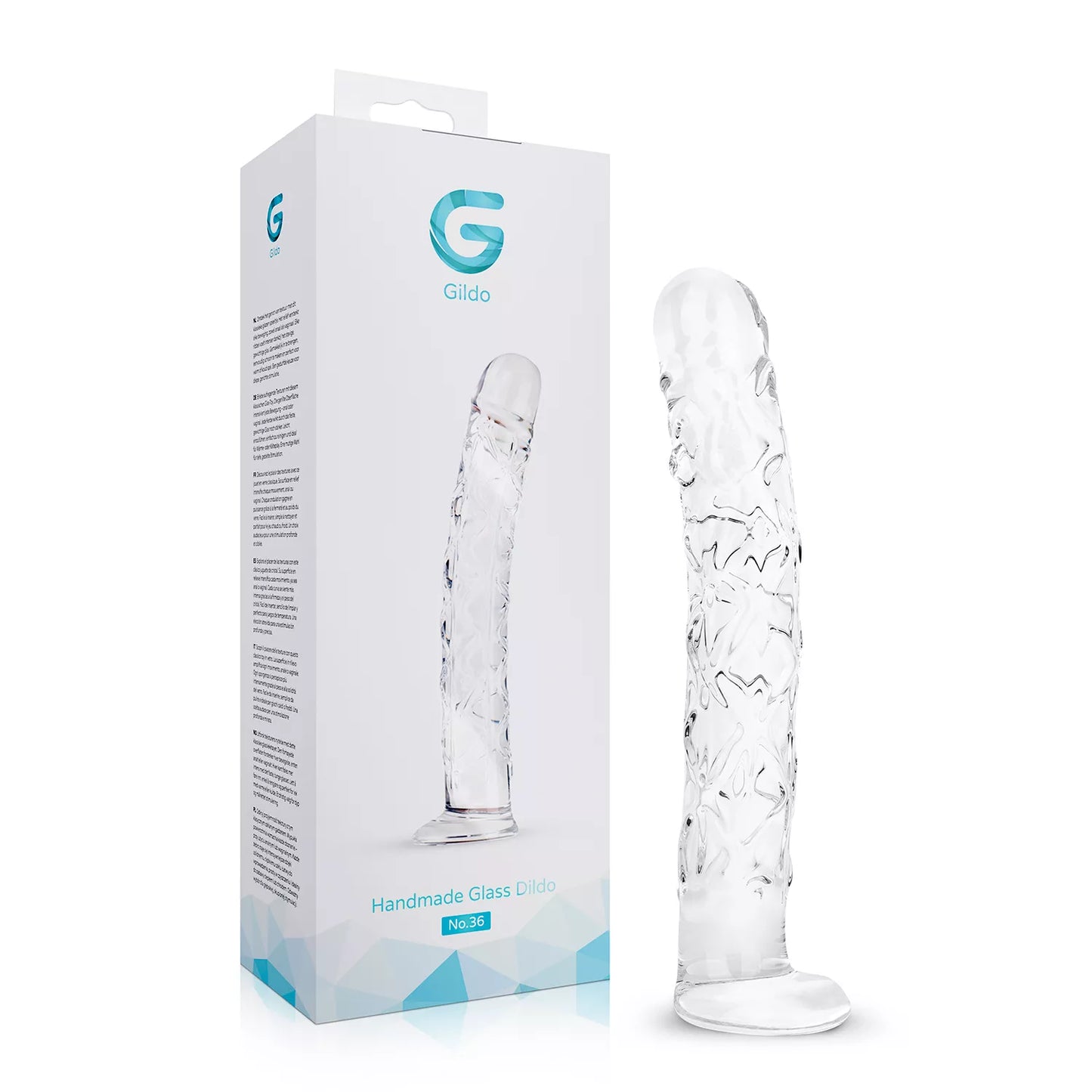 Gildo - No. 36 Textured Glass Dildo - 19 cm