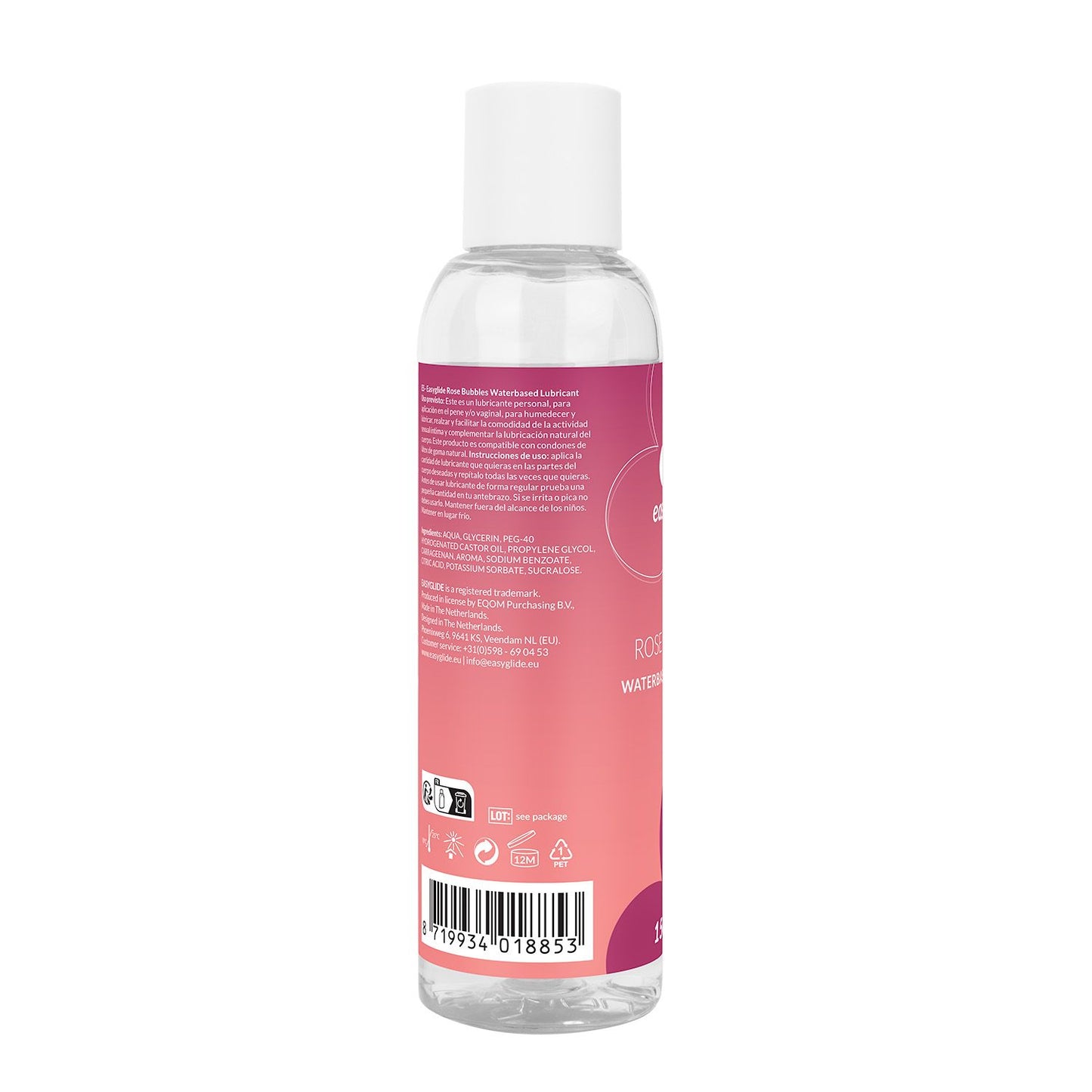 EasyGlide Rosé Bubbles Water-Based Lubricant - 150 ml