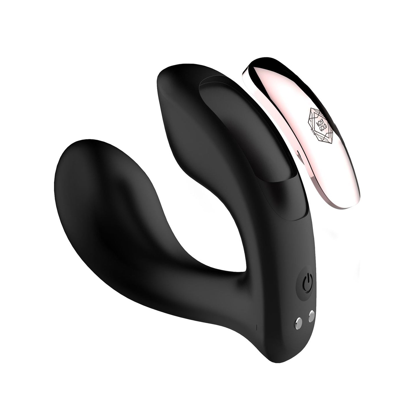 Rosy Gold – Vibrador Portátil com Estojo de Carregamento de Luxo – Preto