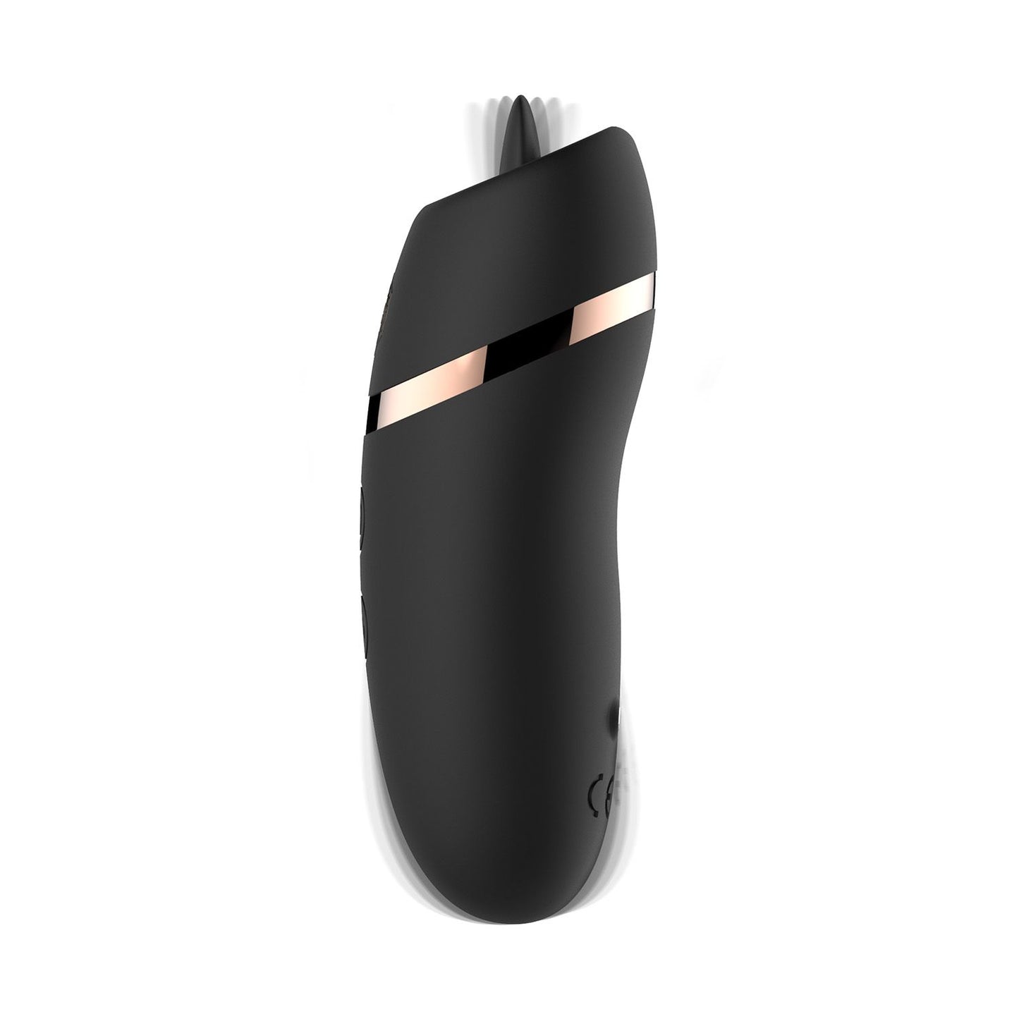 Rosy Gold – Estimulador Lambedor com Caixa de Carregamento de Luxo – Preto