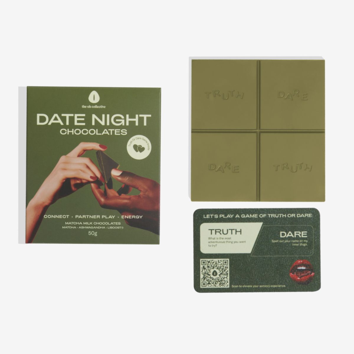 The Oh Collective - Date Night Chocolate - Matcha – Sex Game