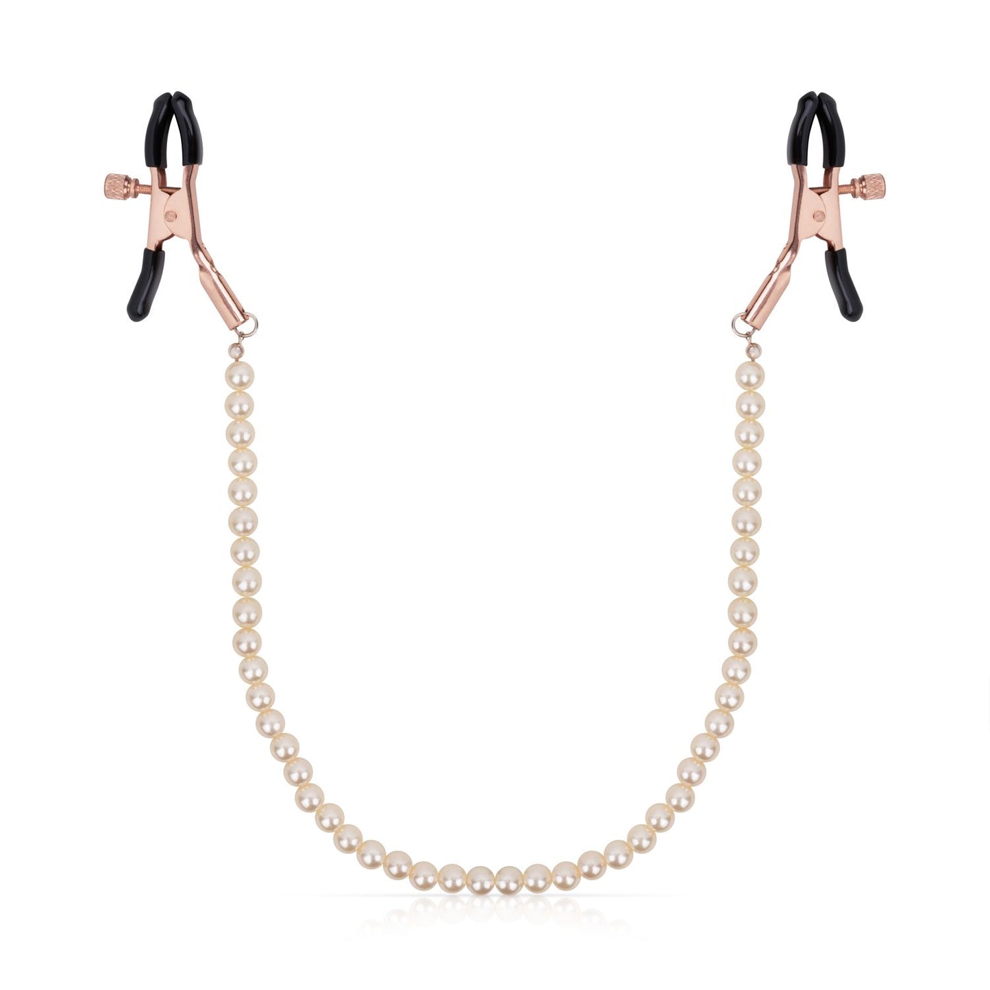 Rosy Gold - Pearls Nipple Clamps - Adjustable Design – Adjustable Nipple Clamps