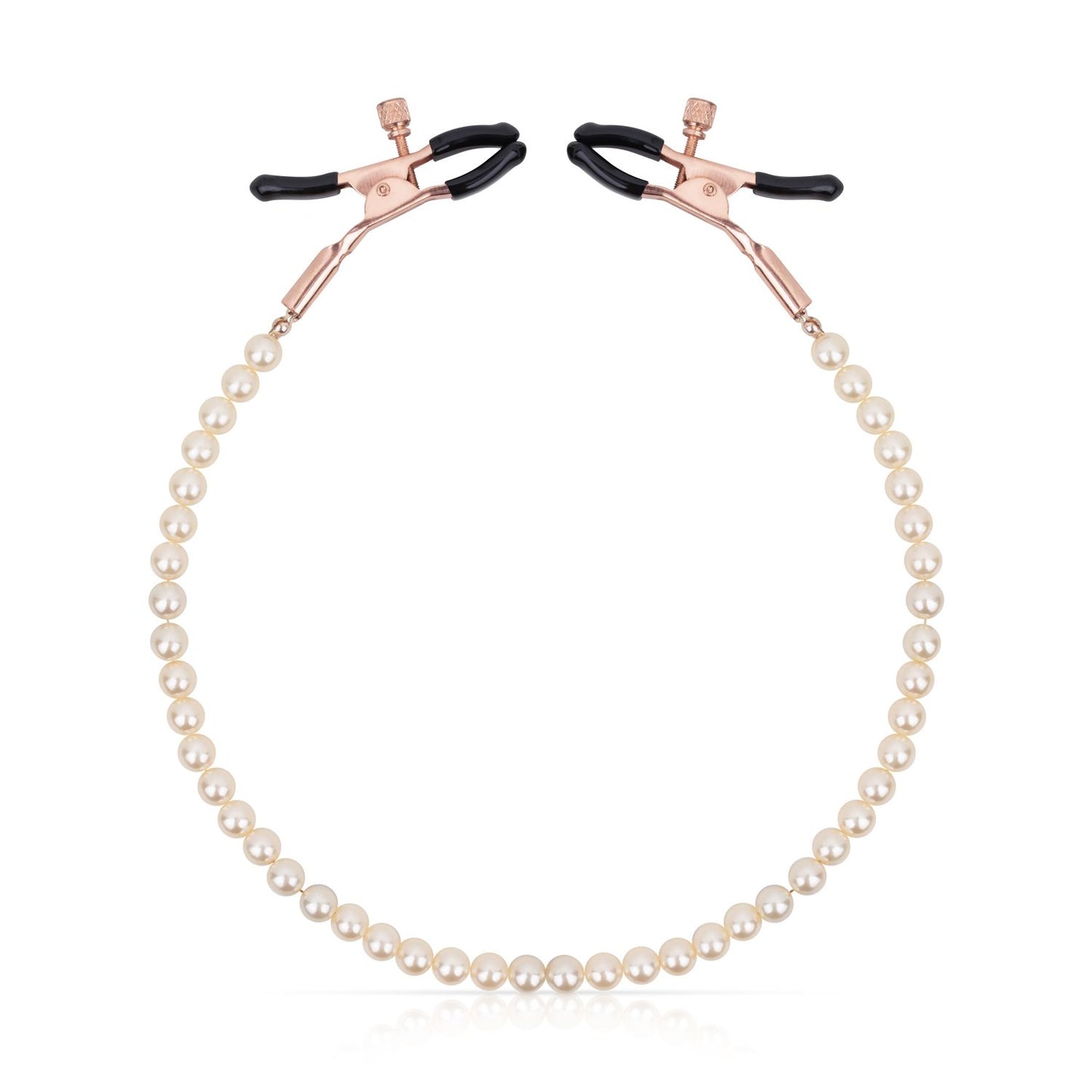 Rosy Gold - Pearls Nipple Clamps - Adjustable Design – Adjustable Nipple Clamps