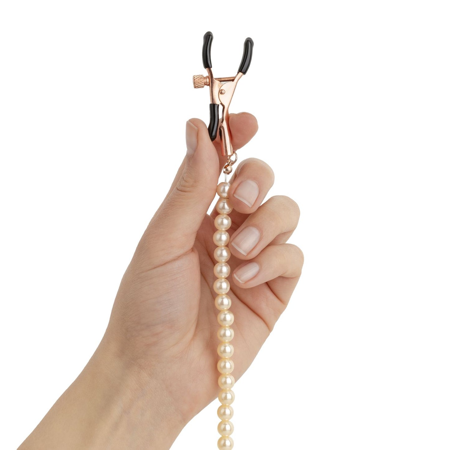 Rosy Gold - Pearls Nipple Clamps - Adjustable Design – Adjustable Nipple Clamps